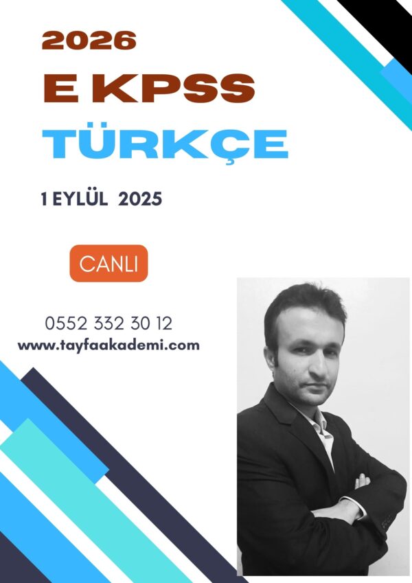 E KPSS TÜRKÇE